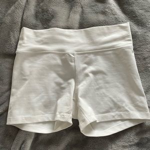 White bike shorts